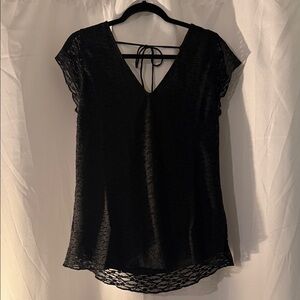 Lane Bryant Black Lace Blouse